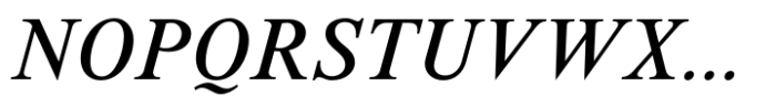 Korpus Serif Pro Italic Font UPPERCASE
