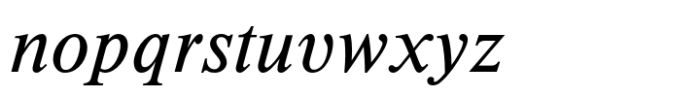 Korpus Serif Pro Italic Font LOWERCASE
