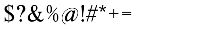 Korpus Serif Pro Regular Font OTHER CHARS