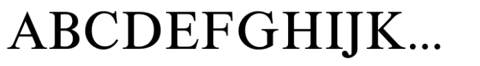 Korpus Serif Pro Regular Font UPPERCASE