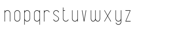 Korria Extra Light Font LOWERCASE