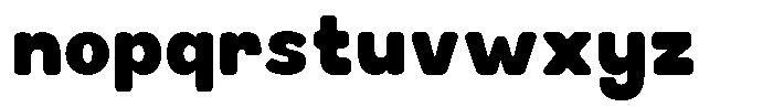 Kortefa Font LOWERCASE