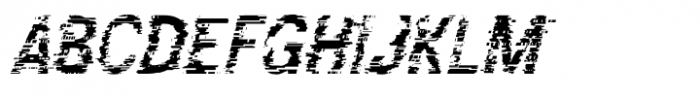 Koruption Glitched Italic Font UPPERCASE