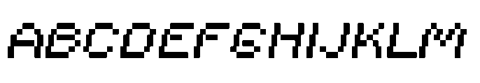 Kospix Italic Font UPPERCASE
