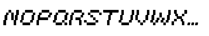 Kospix Italic Font UPPERCASE