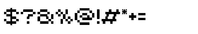 Kospix Regular Font OTHER CHARS