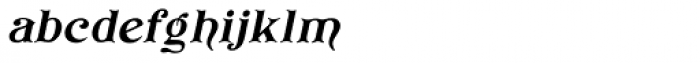 Koster Plain Oblique Font LOWERCASE