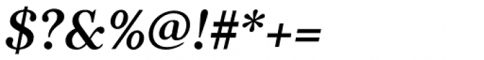 Kostic Serif Medium Italic Font OTHER CHARS