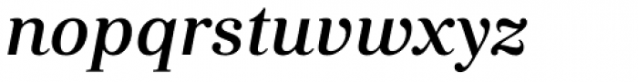 Kostic Serif Medium Italic Font LOWERCASE
