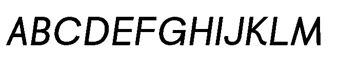 Kota Sans Italic Font UPPERCASE