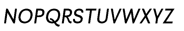 Kota Sans Italic Font UPPERCASE