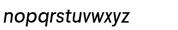 Kota Sans Italic Font LOWERCASE