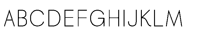 Kota Sans Thin Font UPPERCASE