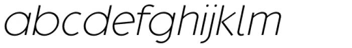 Kotohogi Light Italic Font LOWERCASE