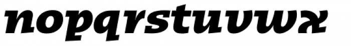 Kotto Slab Extra Bold Italic Font LOWERCASE