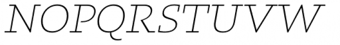 Kotto Slab Extra Light Italic Font UPPERCASE