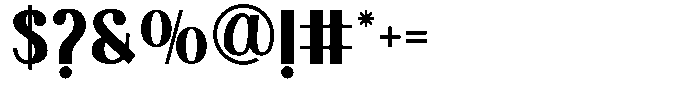 Kovice Font OTHER CHARS