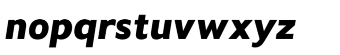 Koya Sans Black Italic Font LOWERCASE
