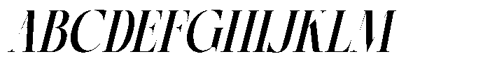 Kozan  Italic Italic Font UPPERCASE