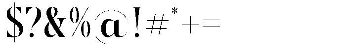 Kozan  Regular Font OTHER CHARS