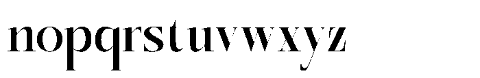 Kozan  Regular Font LOWERCASE