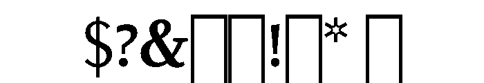 Kobodaishiv03 Bold Instance Font OTHER CHARS