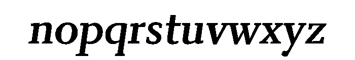Kobodaishiv03 BoldOblique Instance Font LOWERCASE