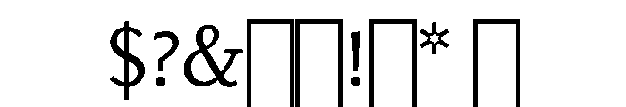 Kobodaishiv03 Light Instance Font OTHER CHARS