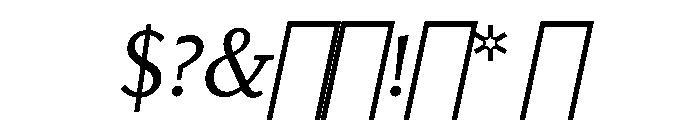 Kobodaishiv03 LightItalic Instance Font OTHER CHARS