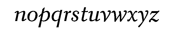 Kobodaishiv03 LightItalic Instance Font LOWERCASE