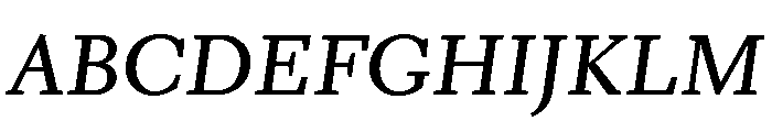 Kobodaishiv03 MediumOblique Instance Font UPPERCASE
