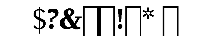 Kobodaishiv03 MicroBold Instance Font OTHER CHARS