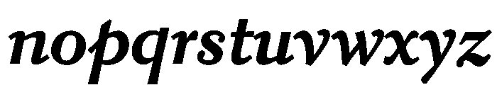 Kobodaishiv03 MicroBoldItalic Instance Font LOWERCASE