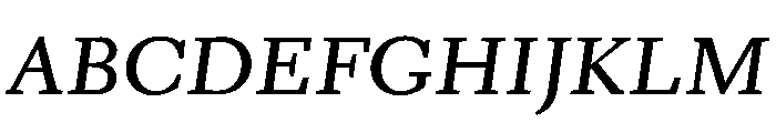 Kobodaishiv03 MicroItalic Instance Font UPPERCASE
