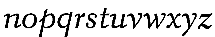 Kobodaishiv03 MicroLightItalic Instance Font LOWERCASE
