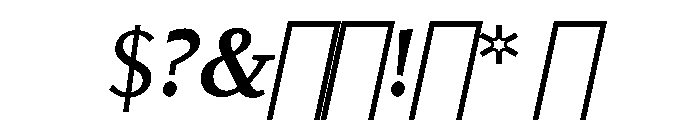 Kobodaishiv03 MicroMediumItalic Instance Font OTHER CHARS