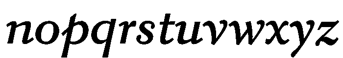 Kobodaishiv03 MicroMediumItalic Instance Font LOWERCASE