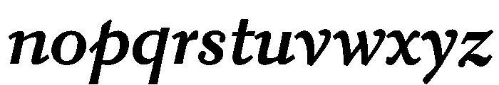 Kobodaishiv03 MicroSemiboldItalic Instance Font LOWERCASE