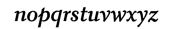 Kobodaishiv03 SemiboldItalic Instance Font LOWERCASE
