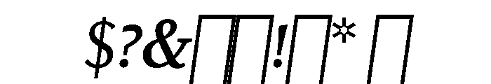 Kobodaishiv03 SemiboldOblique Instance Font OTHER CHARS