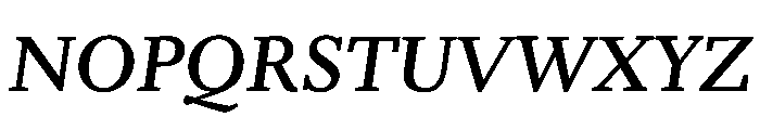 Kobodaishiv03 SemiboldOblique Instance Font UPPERCASE