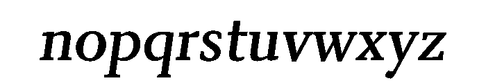 Kobodaishiv03 SemiboldOblique Instance Font LOWERCASE