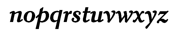 Kobodaishiv03 TextBoldItalic Instance Font LOWERCASE