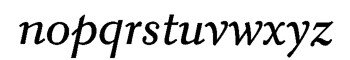 Kobodaishiv03 TextItalic Instance Font LOWERCASE