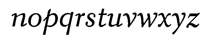 Kobodaishiv03 TextLightItalic Instance Font LOWERCASE