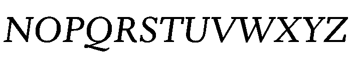 Kobodaishiv03 TextLightOblique Instance Font UPPERCASE