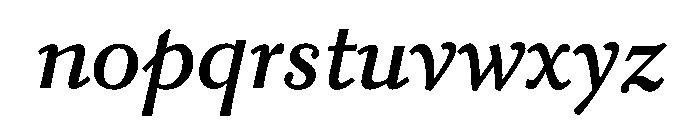 Kobodaishiv03 TextMediumItalic Instance Font LOWERCASE