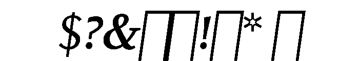 Kobodaishiv03 TextMediumOblique Instance Font OTHER CHARS