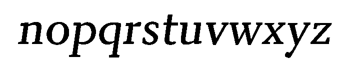 Kobodaishiv03 TextOblique Instance Font LOWERCASE