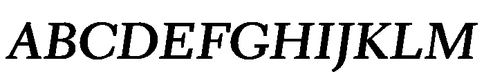 Kobodaishiv03 TextSemiboldItalic Instance Font UPPERCASE